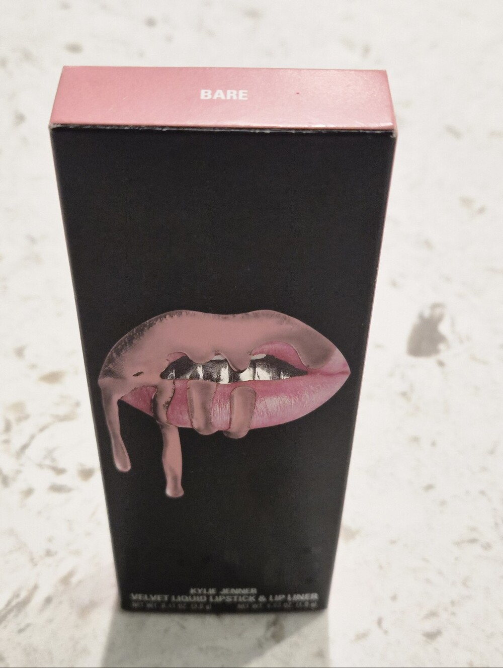 Kylie Cosmetics Original Lip Kit *NIB* Velvet Liquid Lipstick & Lip Liner, BARE